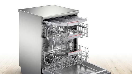Máquina de Lavar Loiça Bosch SMS4ECI14E | 13 talheres | 60 cm | C | Prateado