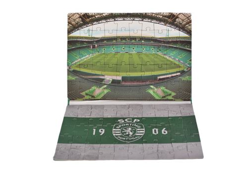 Livro Puzzle Magnético 2x50 Peças: Sporting - Kit Constrói
