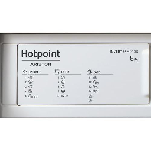 Máquina de Lavar Roupa Hotpoint BI WMHG 81485 EU | 8 Kg | 1400 RPM | B | Branco