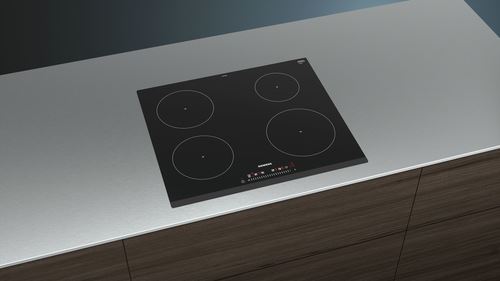 Placa de Indução Siemens iQ100 EU631FEB1E | Elétrica | 59.2 cm | 4 Zonas | Preto