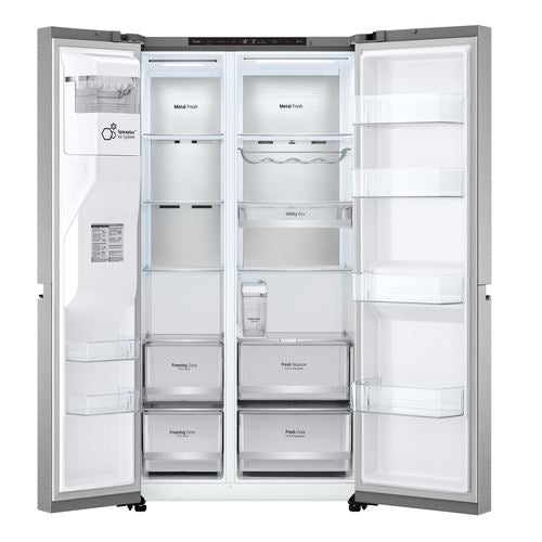 Frigorífico Americano LG GSLV91MBAC.AMBQEUR | 179x91,3x73,5 cm | 416 L | C | Aço inoxidável