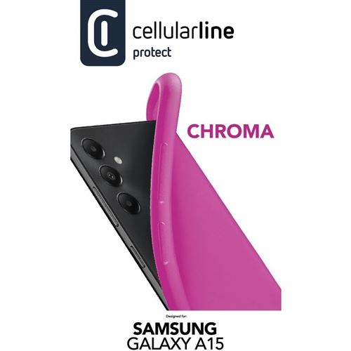 Capa Cellularline Samsung Galaxy A15 5G Chroma Rosa