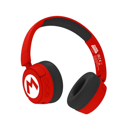 Headset Bluetooth Mario Logo Kids