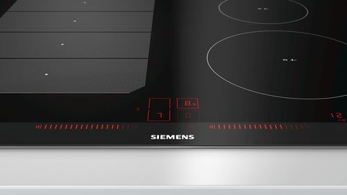 Placa de Indução Siemens EX775LEC1E | Elétrica | 71 cm | 4 Zonas | Preto
