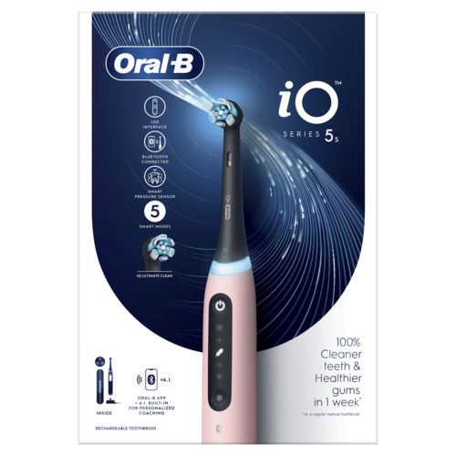 Escova de Dentes Elétrica Oral-B iO 5S - Rosa