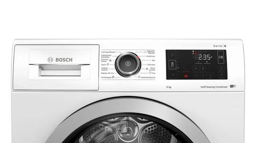 Máquina de Secar Bosch WTU87RH2ES | 9 Kg | Bomba de Calor | Branco