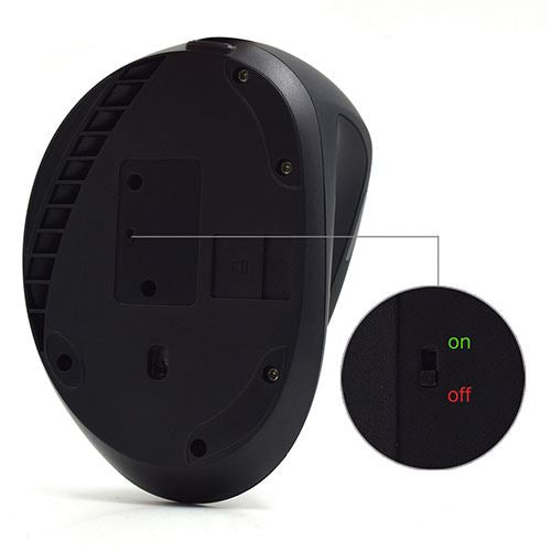 Rato Ergonómico Vertical Ewent Wireless - Preto