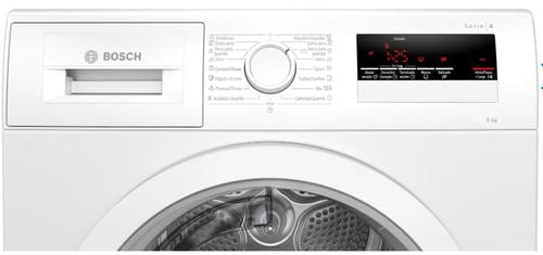 Máquina de Secar Bosch Serie 4 WTR85V91ES | 8 Kg | Bomba de Calor | A++ | Branco