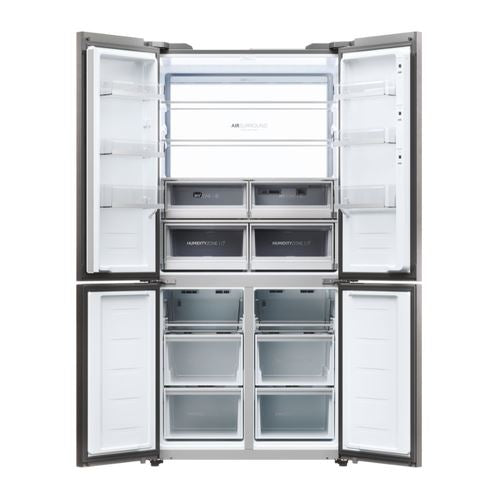 Frigorífico Americano Haier HCW9919FSGB | 190x90,5x69,7 cm | 386 L | F | Preto