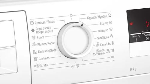 Máquina de Lavar Roupa Bosch WAN28280ES | 8 Kg | 1400 RPM | C | Branco