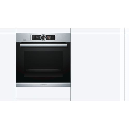 Forno Elétrico Bosch Serie 8 HRG6769S6 | Pirolítico | 71 L | 59.5 cm | A | Aço inoxidável