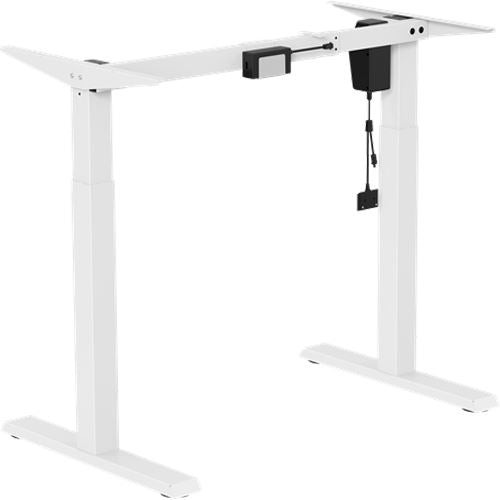 Mesa Ajustável Deltaco 730 - 1230 mm + Tampo de Mesa Deltaco 1500 x 750 x 25 mm - Branco