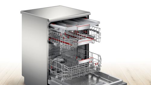 Máquina de Lavar Loiça Bosch SMS8YCI01E | 14 talheres | 60 cm | B | Aço inoxidável