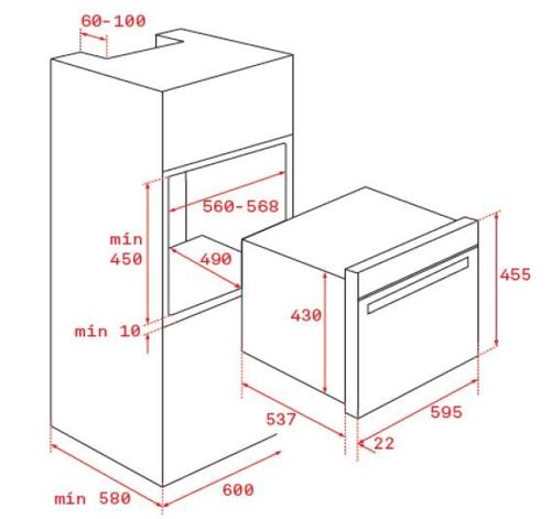 Forno Elétrico Teka MLC 8440 BK | 44 L | 59.5 cm | Preto