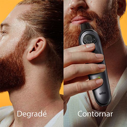 Pack Máquina de Barbear Braun Series 5 BT5450 - Preto + Mini Kit de Viagem King.C.Gillete
