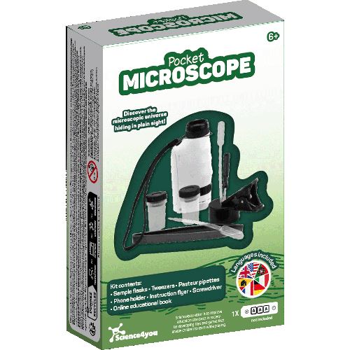 Microscópio de Bolso Branco - STEM - Science4you | Darty