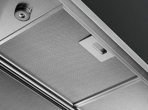 Exaustor Integrado de Teto AEG DCE5960HM | 90x70 cm | 590 m³/h | 63 dB | A | Aço inoxidável