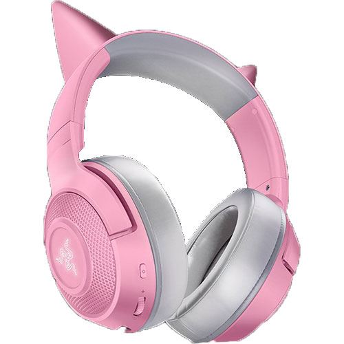 Auscultadores Gaming Bluetooth Razer Kraken - Kitty Edition - Quartz