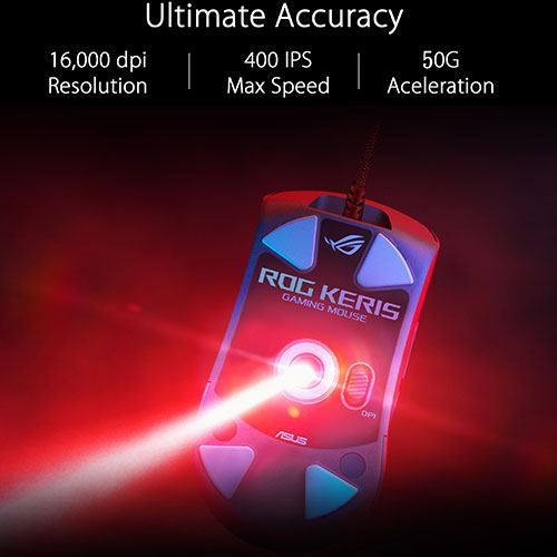 Rato Gaming Asus ROG Keris - Preto