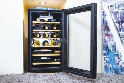 Cave de Vinho Candy CWC 021 ELSP/N | 70x40x55 cm | 21 Garrafas | G | Preto