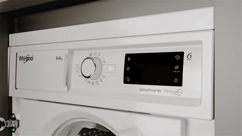 Máquina de Lavar e Secar Roupa Whirlpool BI WDWG 961485 EU | Encastrável | 9/6 Kg | 1400 RPM | D | Branco