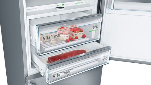 Frigorífico Combinado Bosch KGF56PIDP | 193x70x80 cm | 375 L | D | Aço inoxidável