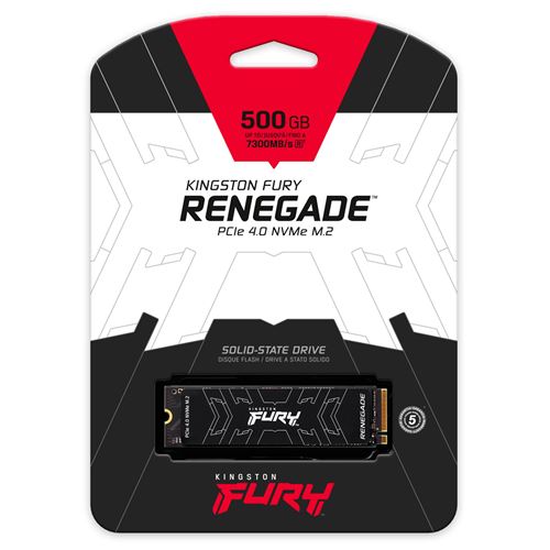 Disco Interno SSD M.2 2280 Kingston Fury Renegade - 500GB