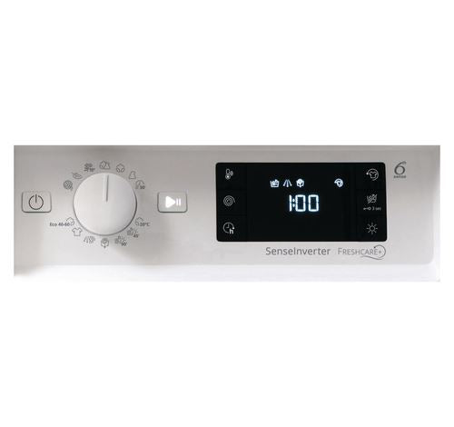 Máquina de Lavar e Secar Roupa Whirlpool BI WDWG 961484 EU | Encastrável | 9/6 Kg | 1400 RPM | D | Branco