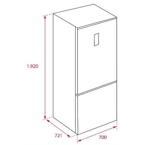 Frigorífico Combinado Teka RBF 78720 GWH | 192x70x72,1 cm | 344 L | E | Branco