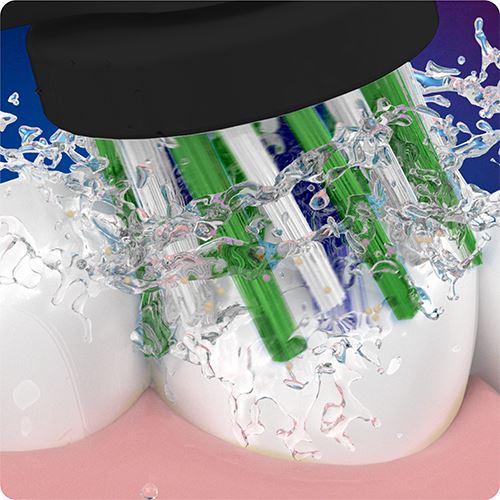 Recargas para Escovas de Dentes Elétrica Oral-B Cross Action com Clean Maximiser - Preto - 3 Uni.
