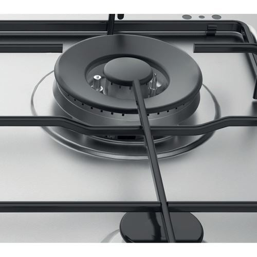 Placa a Gás Hotpoint PPH 60P D/IX | Gás Natural | 58 cm | 4 Zonas | Aço inoxidável