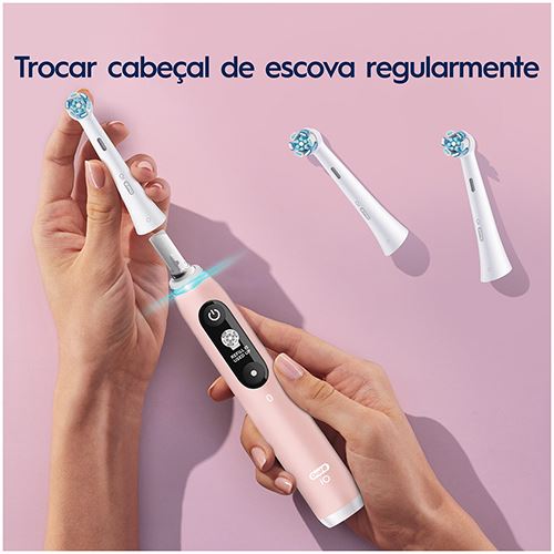 Recargas para Escovas de Dentes Elétrica Oral-B iO Gentle Care - Branco - 6uni