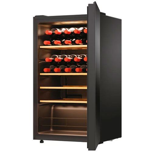 Cave de Vinho Haier WS34GGH1 | 85x47,5x45,6 cm | 34 Garrafas | G | Preto