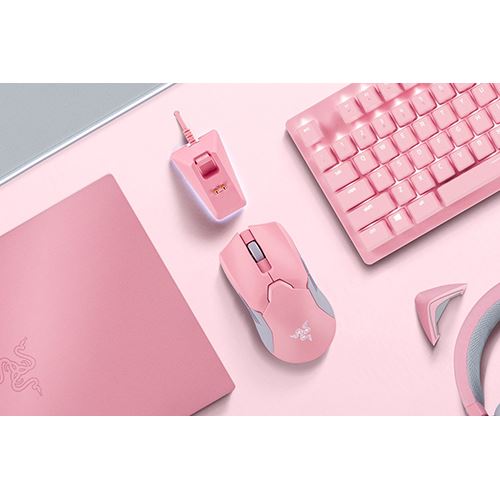 Rato Razer Viper Ultimate + Dock - Rosa