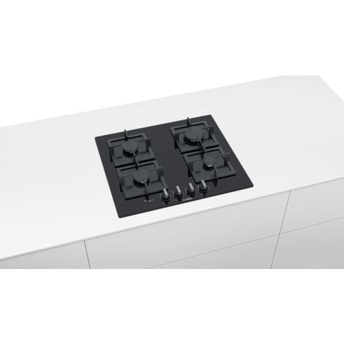 Placa a Gás Bosch Serie 6 PPP6A6B20 | 59 cm | 4 Zonas | Preto