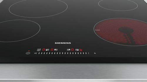 Placa de Vitrocerâmica Siemens iQ100 ET651FEN1E | Elétrica | 59.2 cm | 4 Zonas | Preto