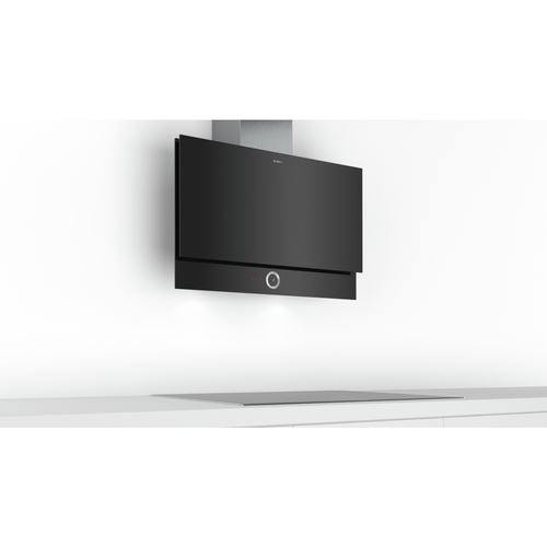 Exaustor de Parede Bosch Serie 8 DWF97RV60 | 55x89x26,3 cm | 730 m³/h | 57 dB | A | Aço inoxidável