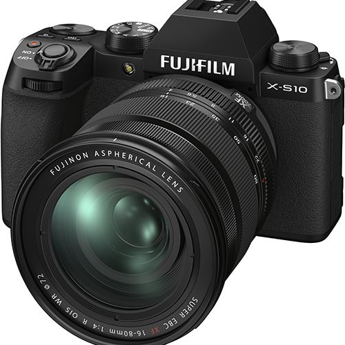 Máquina Fotográfica Mirrorless Fujifilm X-S10 + XF 16-80mm f/4 R OIS WR