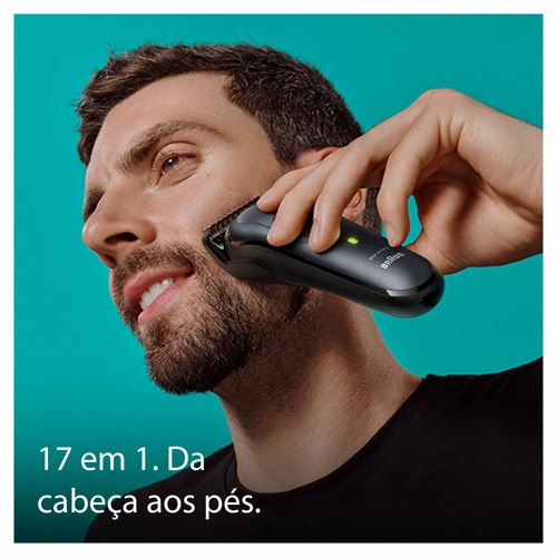 Aparador de Barba Braun All-in-One Serie 7 MGK7491 - Preto