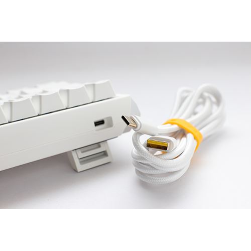 Teclado Gaming Mecânico Ducky ONE 3 Classic SF Pure White RGB - Layout PT - MX Silver