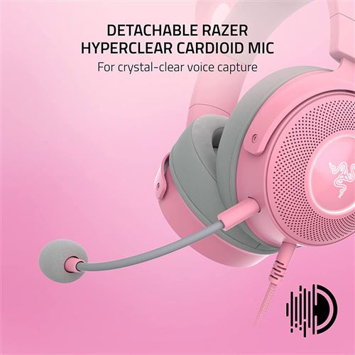 Auscultadores Gaming Razer Kraken Kitty V2 Pro - Quartz