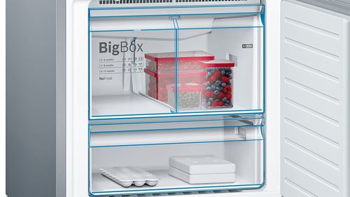 Frigorífico Combinado Bosch KGF56PIDP | 193x70x80 cm | 375 L | D | Aço inoxidável