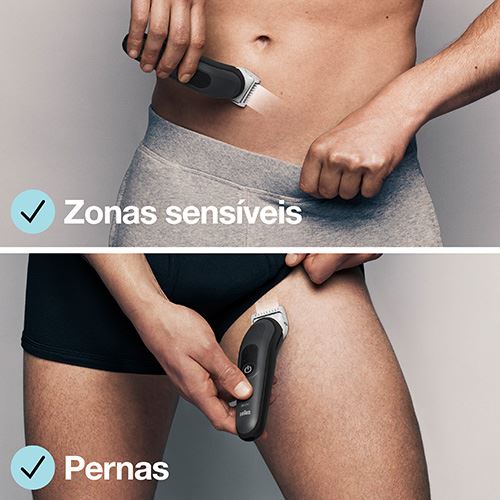 Aparador Corporal Braun Serie 3 BG3340 - Preto Cinza