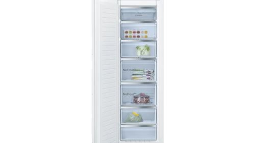 Arca Congeladora Vertical Encastrável Bosch GIN81ACE0 | 177,2x55,8x54,5 cm | 212 L | E | Branco