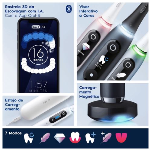 Escova de Dentes Elétrica Oral-B iO9s - Rosa