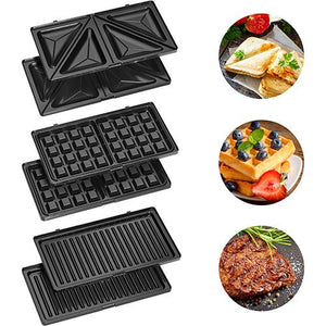 Sanduicheira 3 em 1 Clatronic ST/WA 3670 | Waffles | Grill | 800 W | Cinzento e Preto