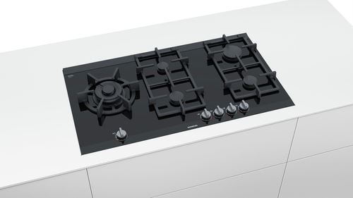 Placa a Gás Siemens ER9A6SD70 | 91.2 cm | 5 Zonas | Preto