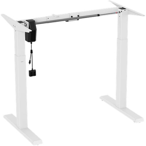 Mesa Ajustável Deltaco 730 - 1230 mm + Tampo de Mesa Deltaco 1500 x 750 x 25 mm - Branco