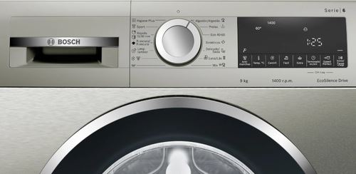 Máquina de Lavar Roupa Bosch WGG1440XES | 9 Kg | 1400 RPM | A | Aço inoxidável