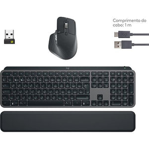 Conjunto Logitech Teclado MX Keys S + Rato MX Master 3S - Preto